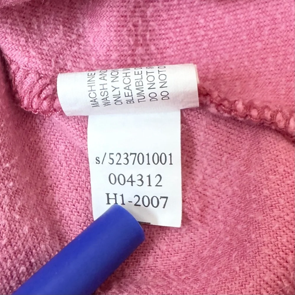 GAP Skirt Girls 6 / 7 Pink Velour Y2K w/ Drawstring Embroidered Heart, Pocket